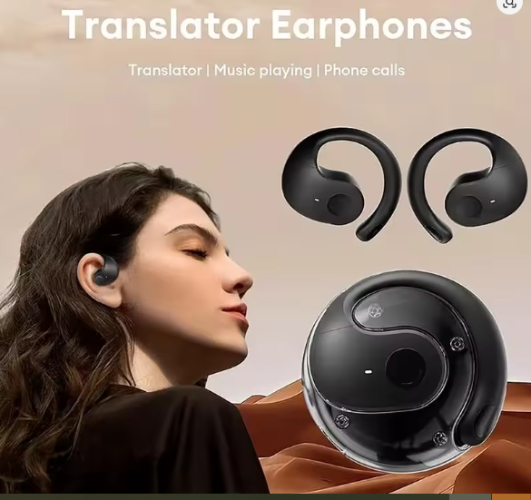 Écouteurs intra-auriculaires IPX5 avec traduction IA en temps réel, casque Bluetooth